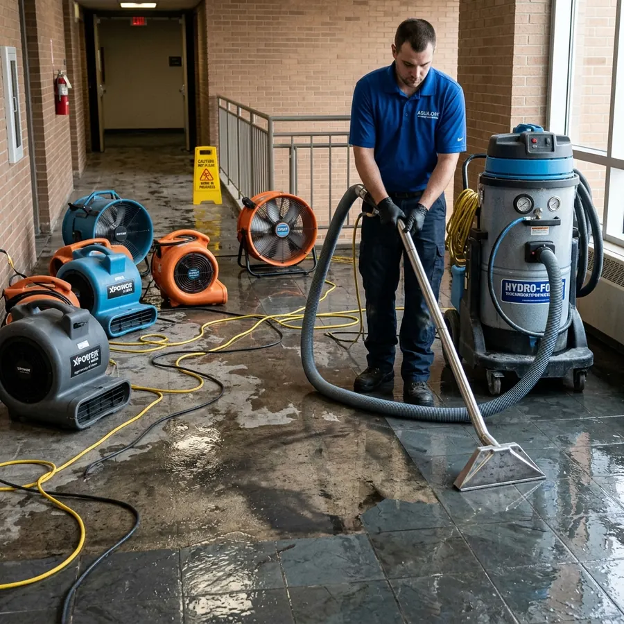 Illustration: water damage restoration